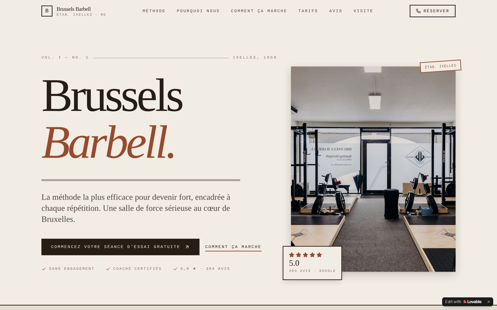 Brussels Barbell Hub